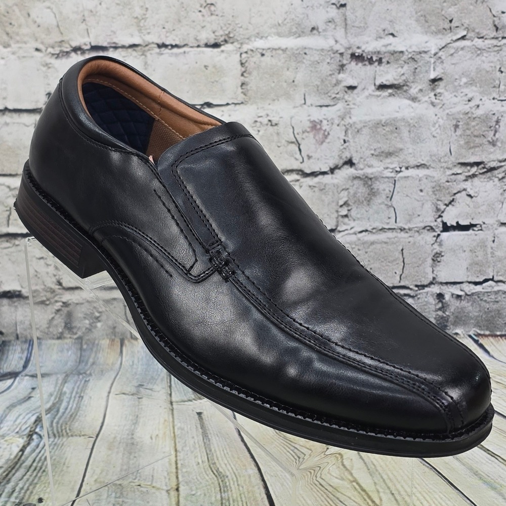 Dockers Greer Dress Loafers Mens 12M Black Slip On Bicycle Toe Business Formal